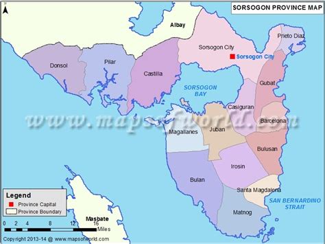 sorsogon map